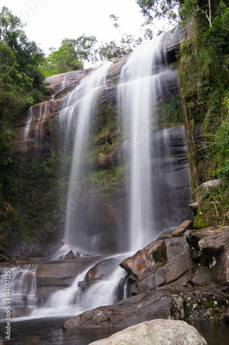 Waterfall in Parque Nacional da Serra dos Orgaos in Petropolis 