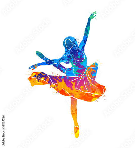 dancing girl colorful