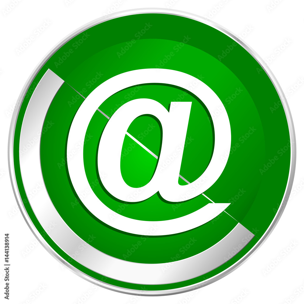 Email silver metallic border green web icon for mobile apps and internet. Email silver metallic border green web icon for mobile apps and internet.