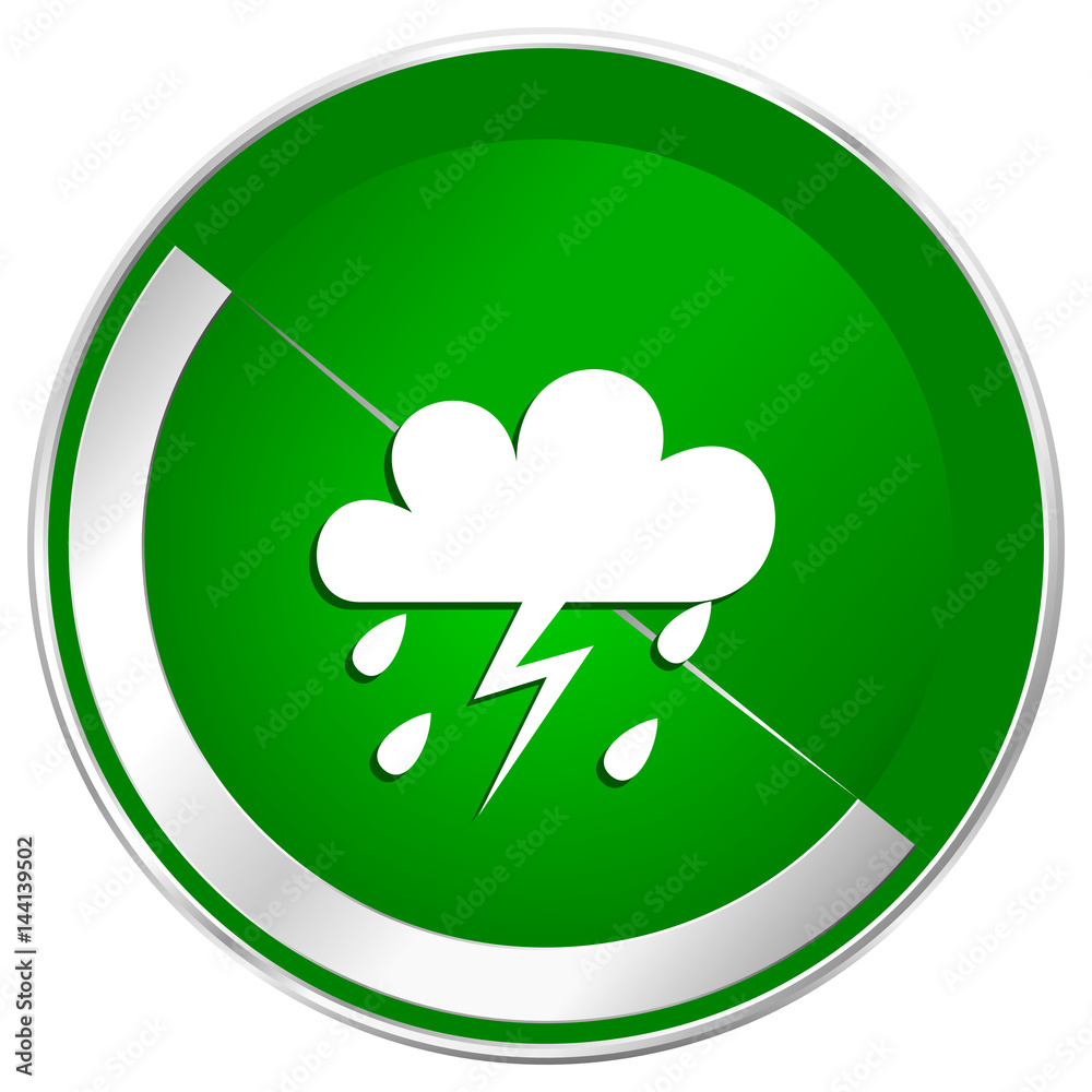 Storm silver metallic border green web icon for mobile apps and internet. Storm silver metallic border green web icon for mobile apps and internet.