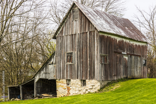 Small Abandoned Wooden Weathered Barn in the Country I