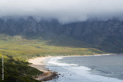 Cliffs and Beaches along a Coastal Road, Garden Route, Western Cape, South Africa