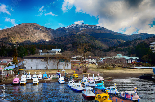 Lake Ashi and Mt. Komagatake, Fuji-Hakone-Izu National Park, Jap
