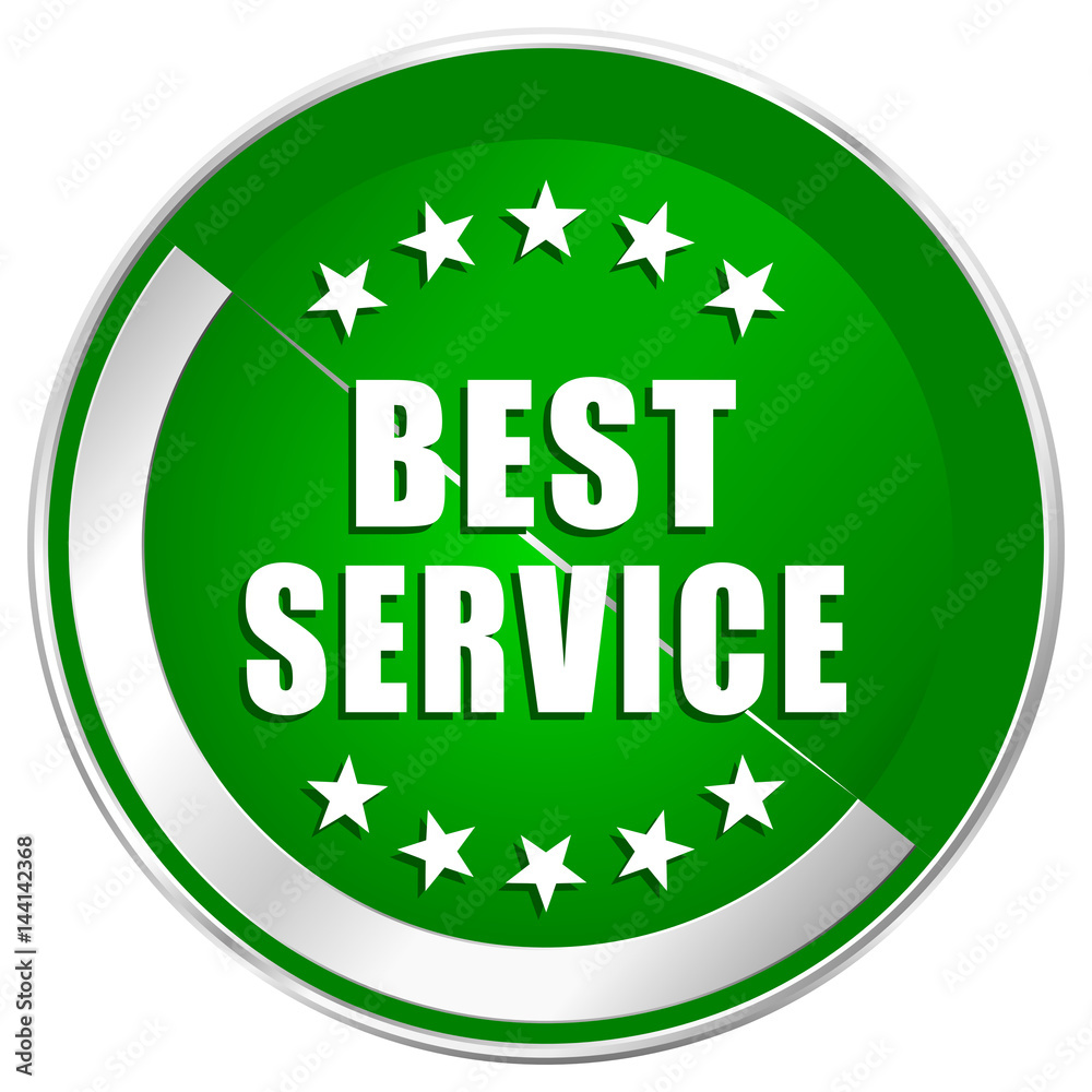 Best service silver metallic border green web icon for mobile apps and internet. Best service silver metallic border green web icon for mobile apps and internet.