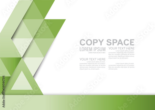 Greenery Background template for presentation with empty copy space. illustration vector artwork