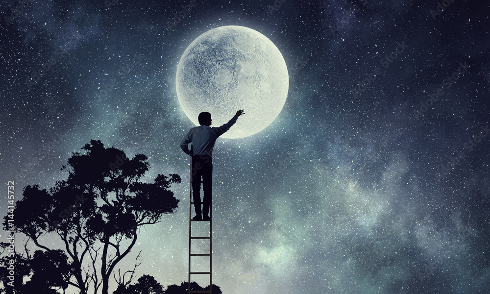 Men that get moon . Mixed media Men that get moon . Mixed media