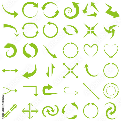 green arrows icon design