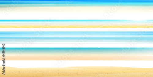 海　夏　レール　背景