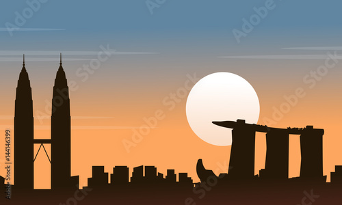 City tour Malaysia with Singapore scenery