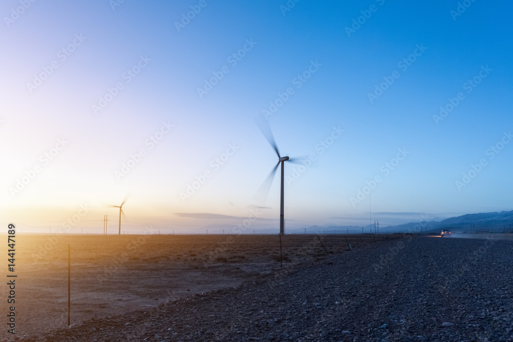wind energy in twilight