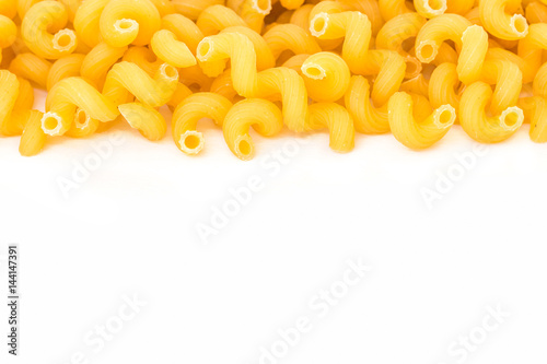Raw Italian Macaroni Pasta. photo