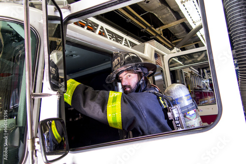 Firefighter Starts to Work at New York Fire Station