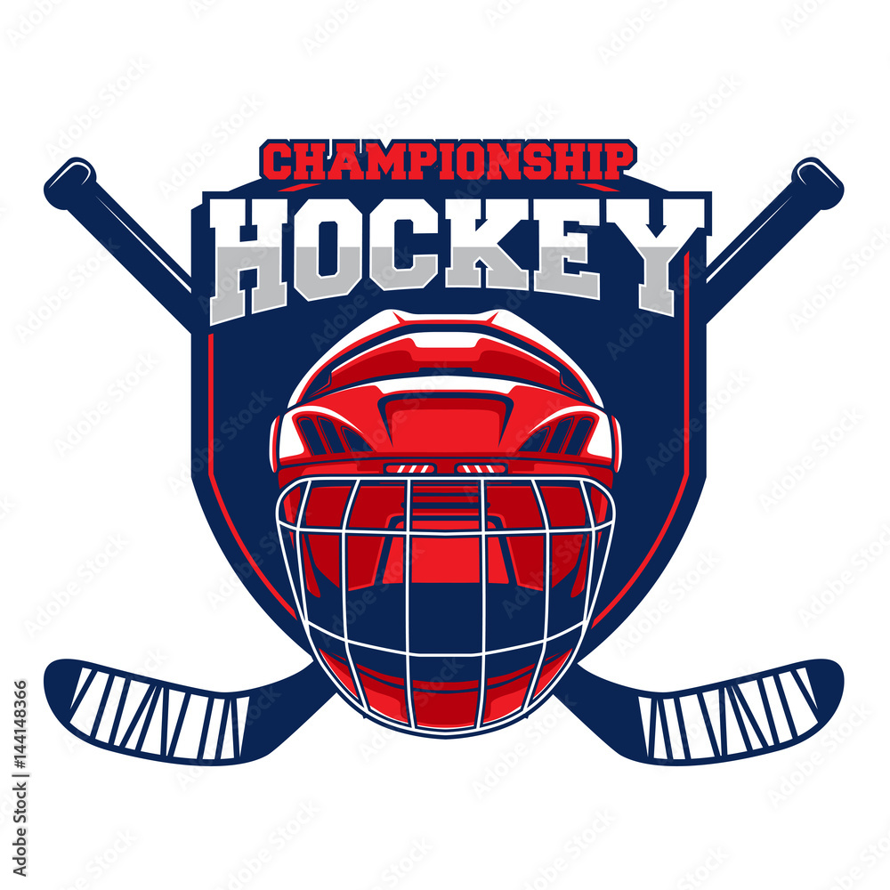 Naklejka premium Field Hockey sports competitions badges