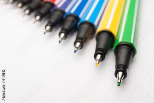Colored marker pens