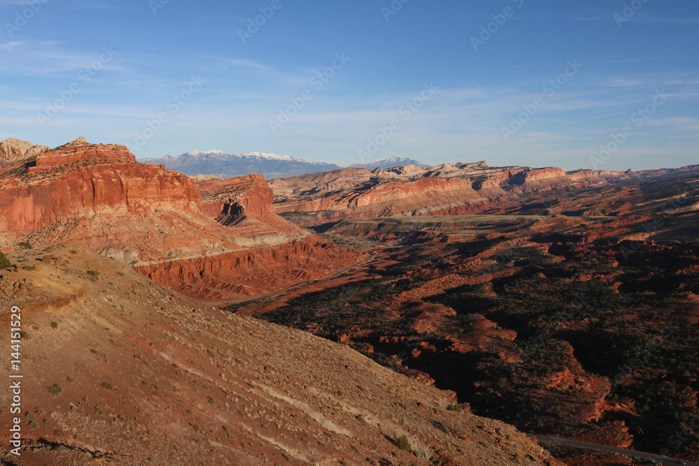 Chimney Rock Loop landscape, Capitol Reef National Park