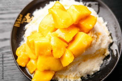 shaved ice with mango, 망고빙수 © Macus