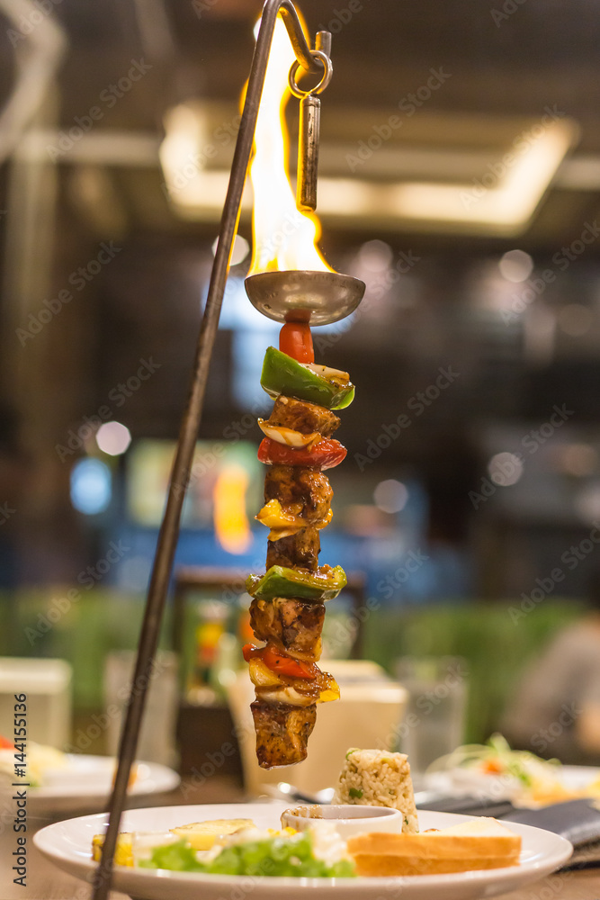 Obraz premium Bar B Q hangman