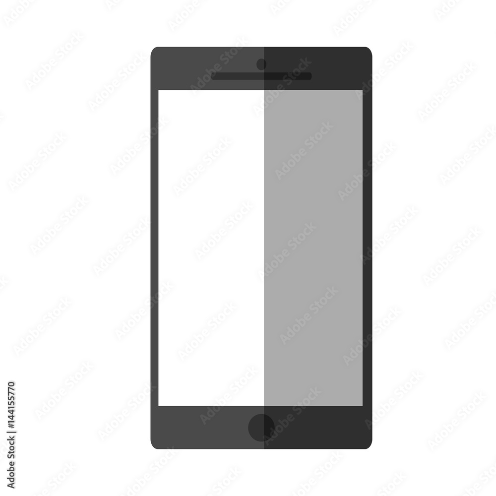 smartphone device icon over white background. vector illustration smartphone device icon over white background. vector illustration