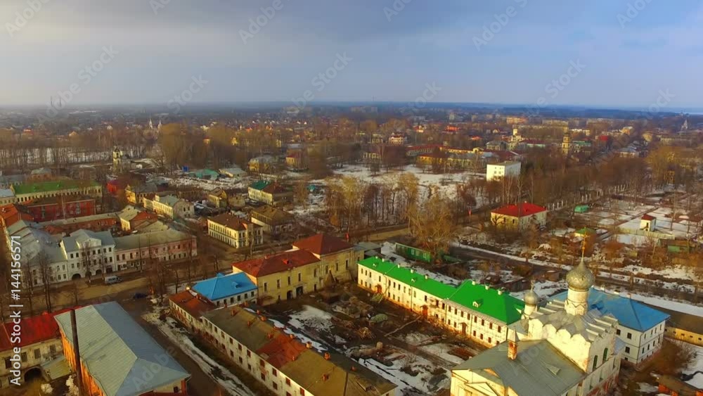 Aerial view of the monastery of the Nativity of the Vrgin Aerial view of the monastery of the Nativity of the Vrgin