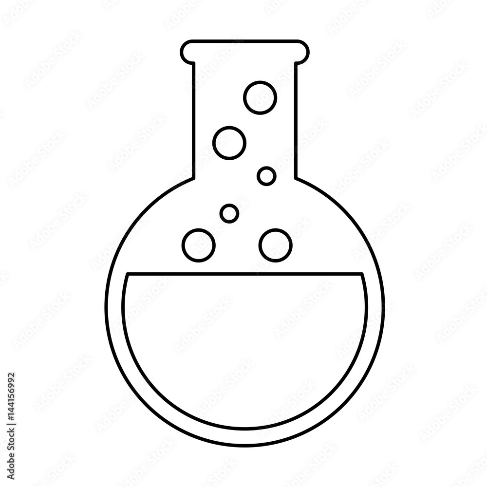 chemical flask icon over white background. vector illustration chemical flask icon over white background. vector illustration
