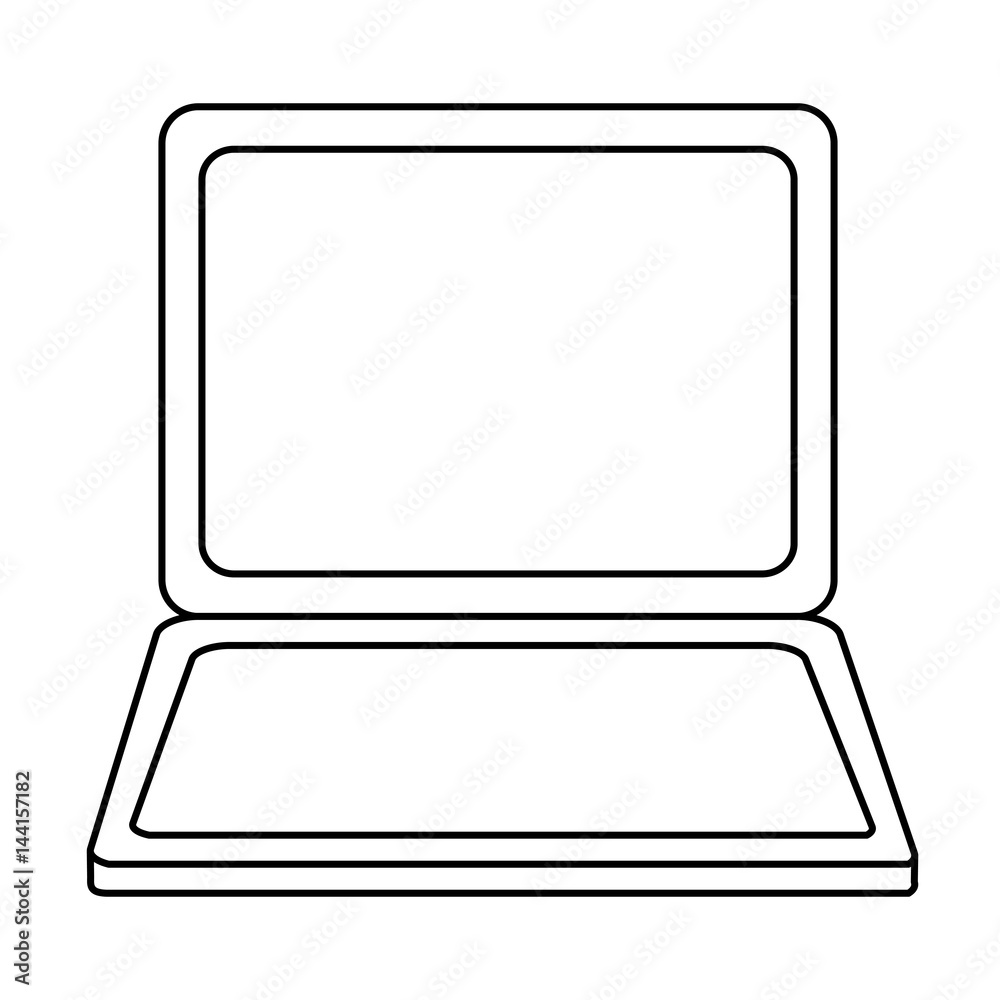 laptop computer icon over white background. vector illustration laptop computer icon over white background. vector illustration