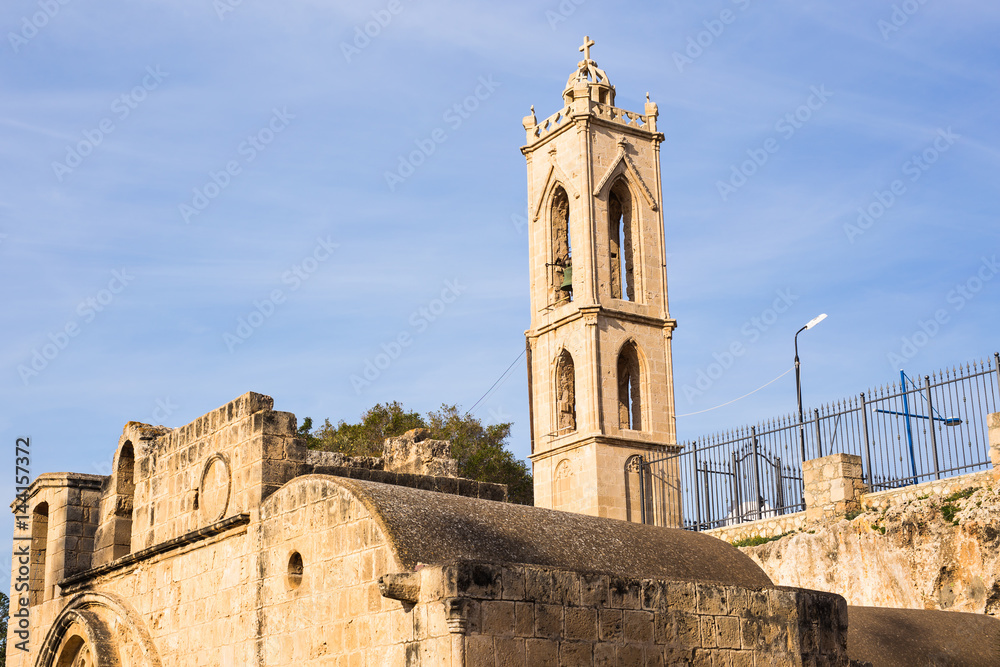 Bell tower of Ayia Napa monastery. Cyprus.