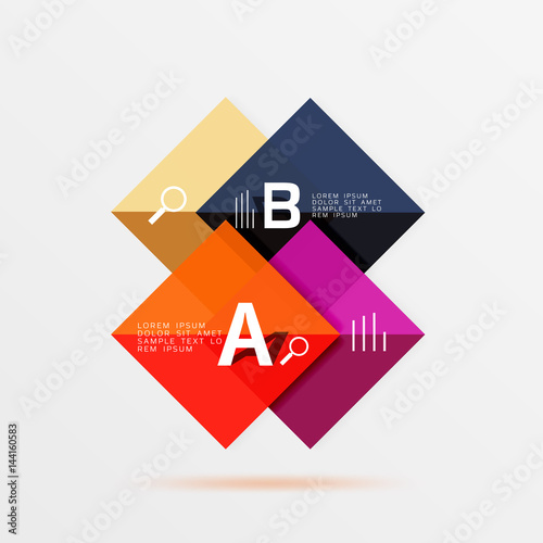 Free Download Geometric abstract background with option infographic - GFXLoad