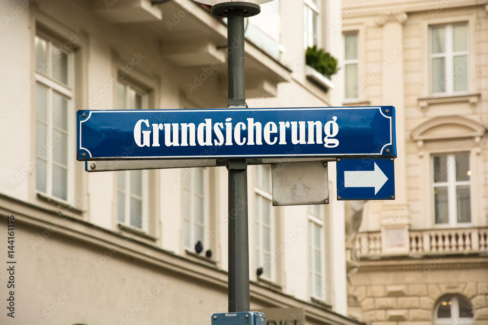 Naklejka premium Schild 192 - Grundsicherung