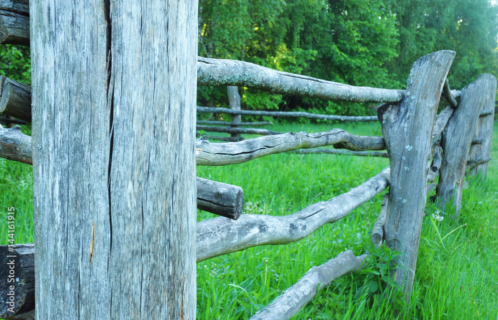 Fototapeta premium Rural wooden fence