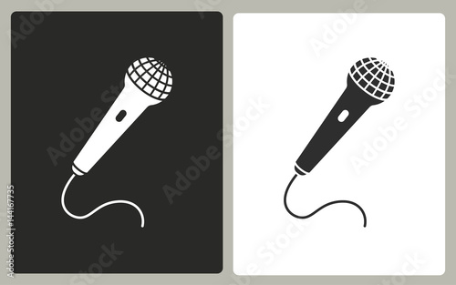 Microphone - vector icon.