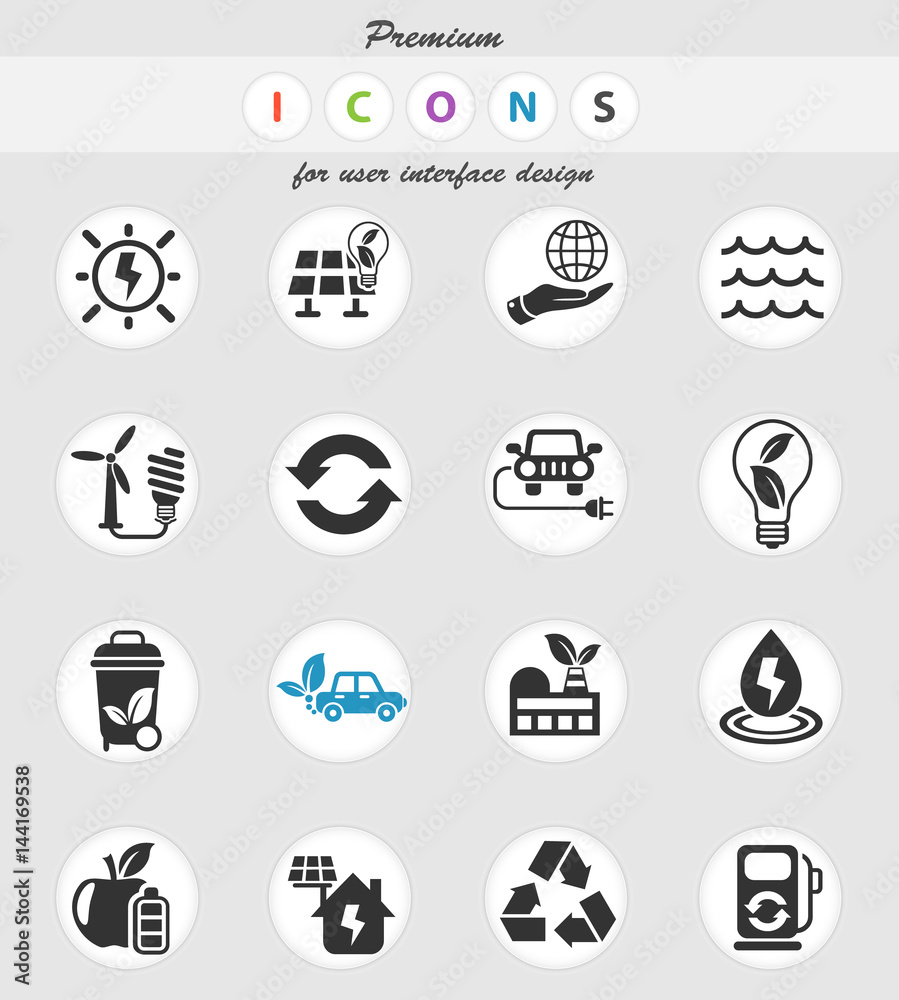 alternative energy icon set alternative energy icon set
