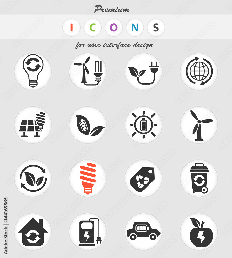alternative energy icon set alternative energy icon set