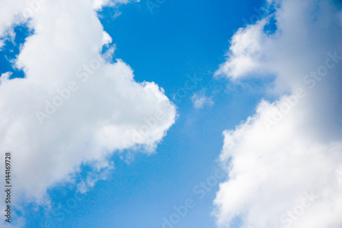 blue sky with cloud closeup