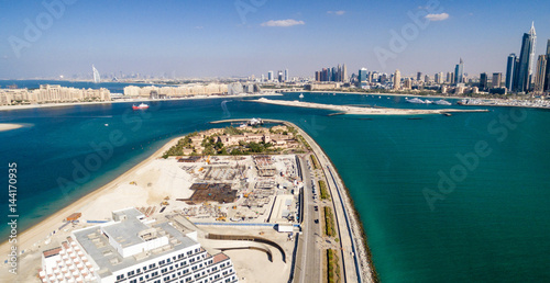 Dubai Marina aerial view from Palm Jemeirah
