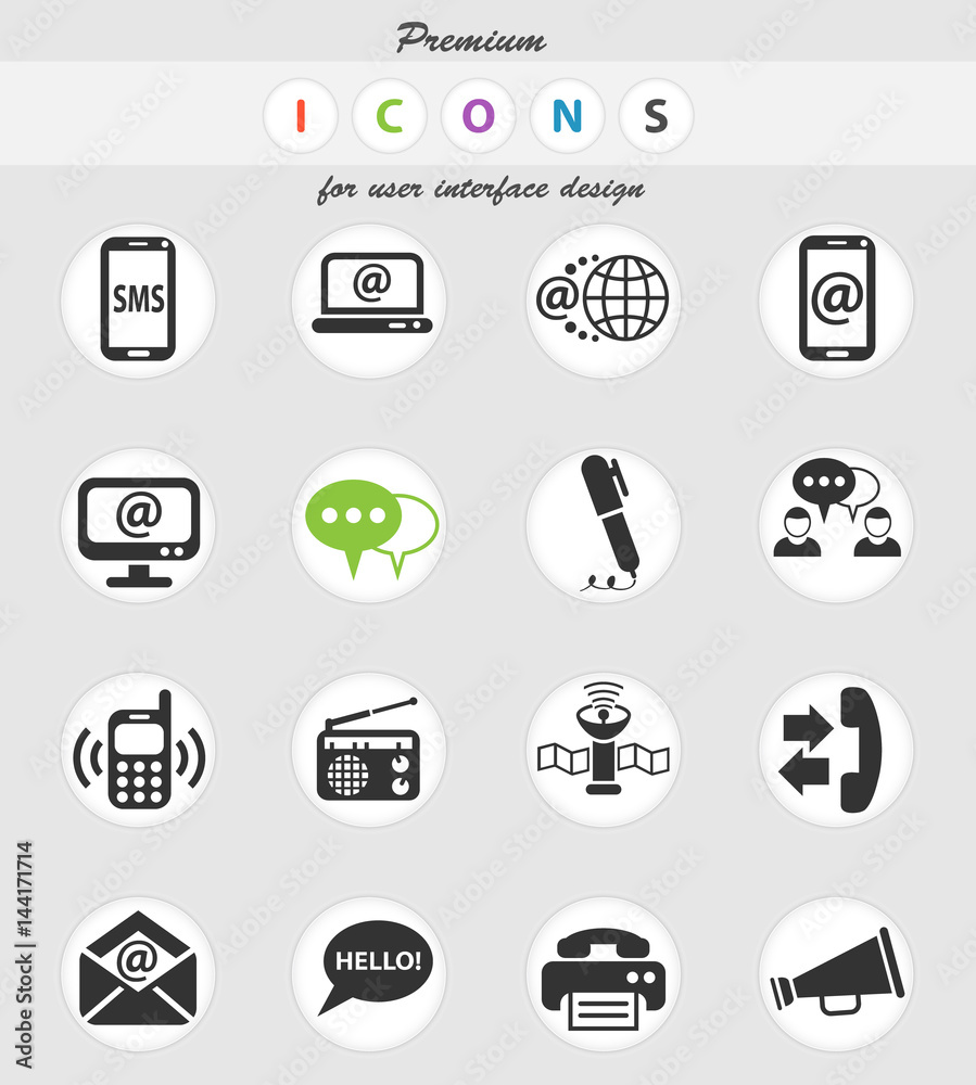 communication icon set communication icon set