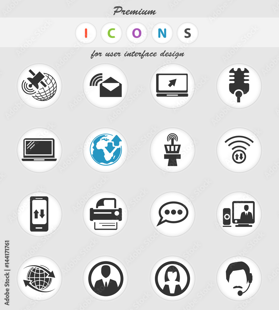 communication icon set communication icon set