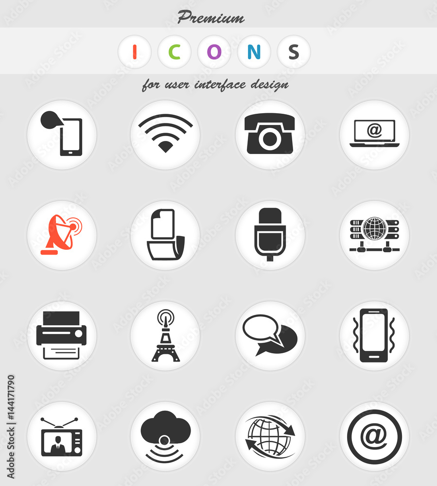 communication icon set communication icon set