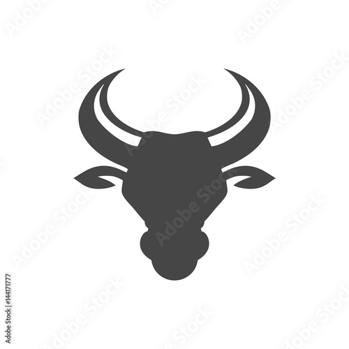 Bull head icon vector illustration
