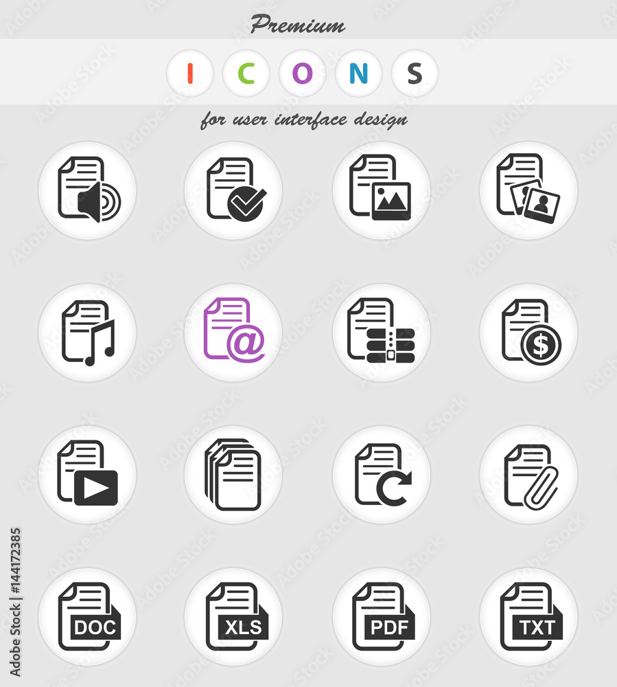 document icon set