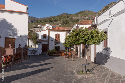 In the streets of the mountain village of Tejeda, Gran Canaria