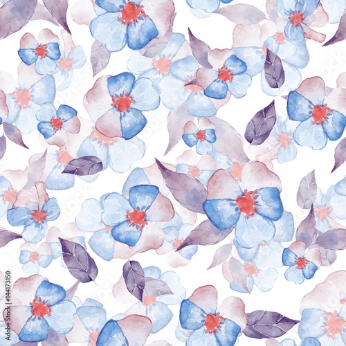 Watercolor floral seamless pattern 8