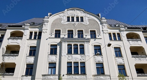 Riga, Elizabetes Street 22, Art Nouveau, National Romanticism, Elements of the Facade