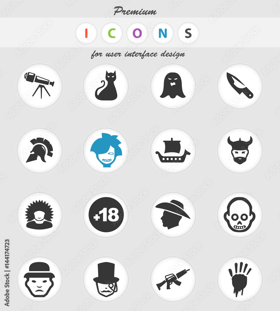 cinema genres icon set cinema genres icon set