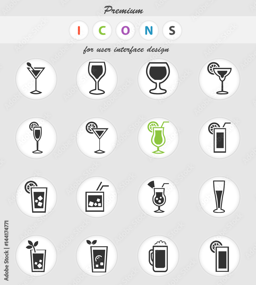 glasses icon set glasses icon set