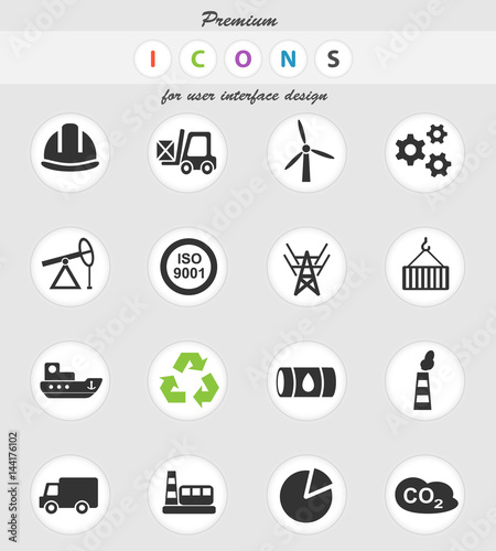 industry icon set