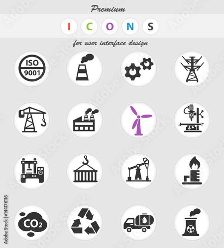 industry icon set