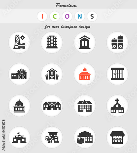 infrastructure icon set