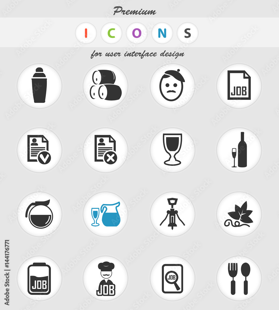 job icon set