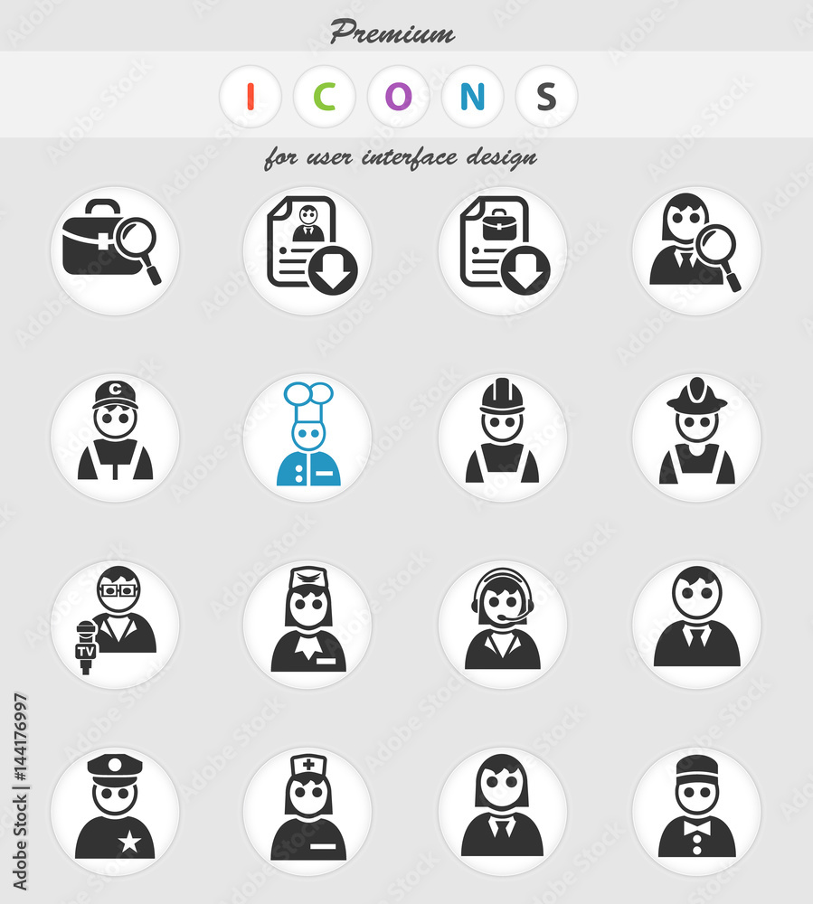 job search icon set job search icon set