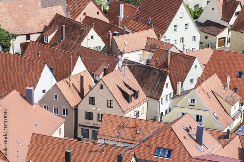 The roofs of Nordlingen Bavaria Southern Germany Europe photo